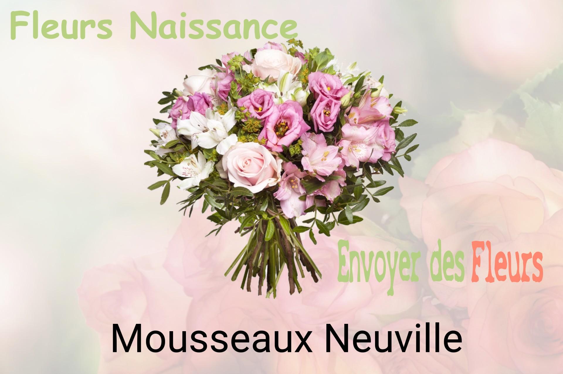 Bouquet de fleurs de naissance livré à Mousseaux-Neuville
